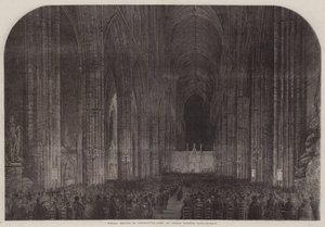 Specialtjänst i Westminster Abbey på söndagskvällen sist
